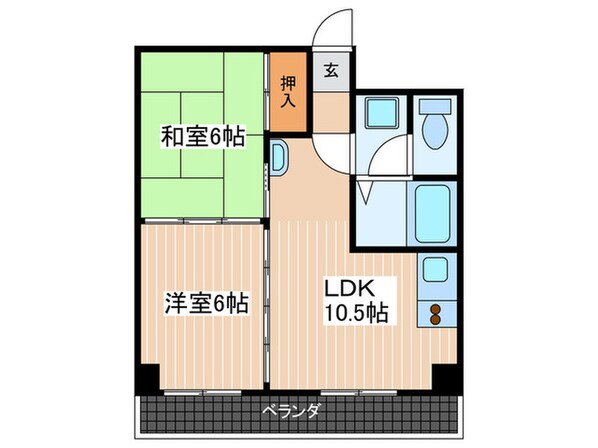 フラワ－パレスハラダの物件間取画像